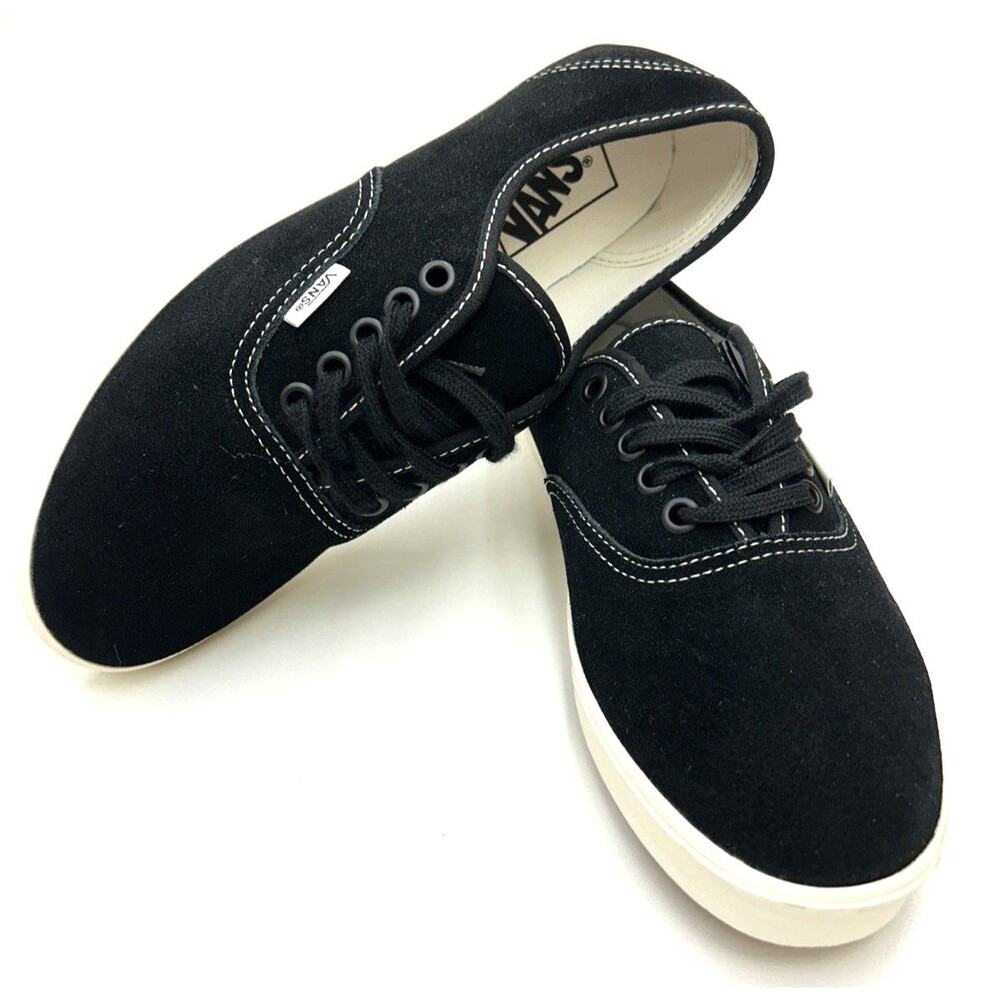NEW Vans Authentic Low Pro Suede Black Low Top Shoe Sneaker Womens Size 8 NWOB